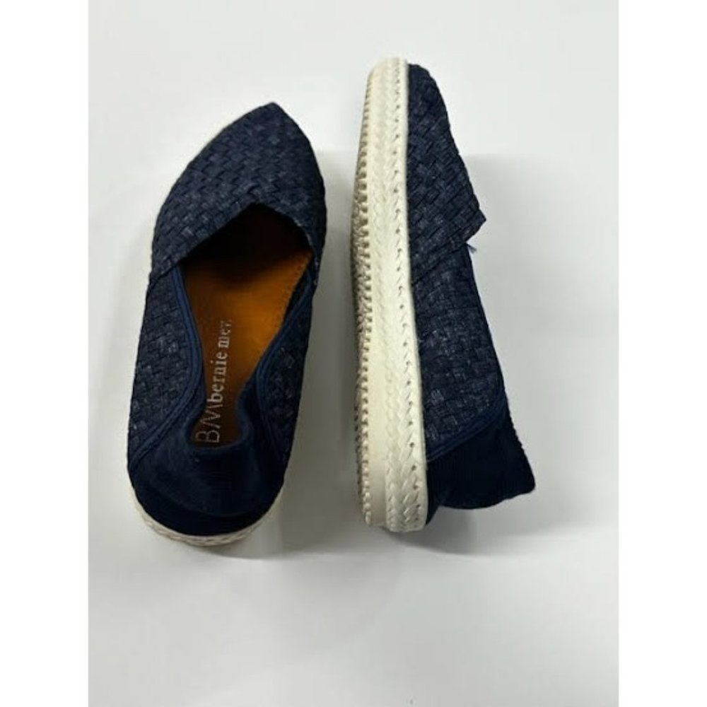 Bernie Mev Shoes Women's Flats Comfortable Size 6.5, 37 Blue Catwalk Slip on